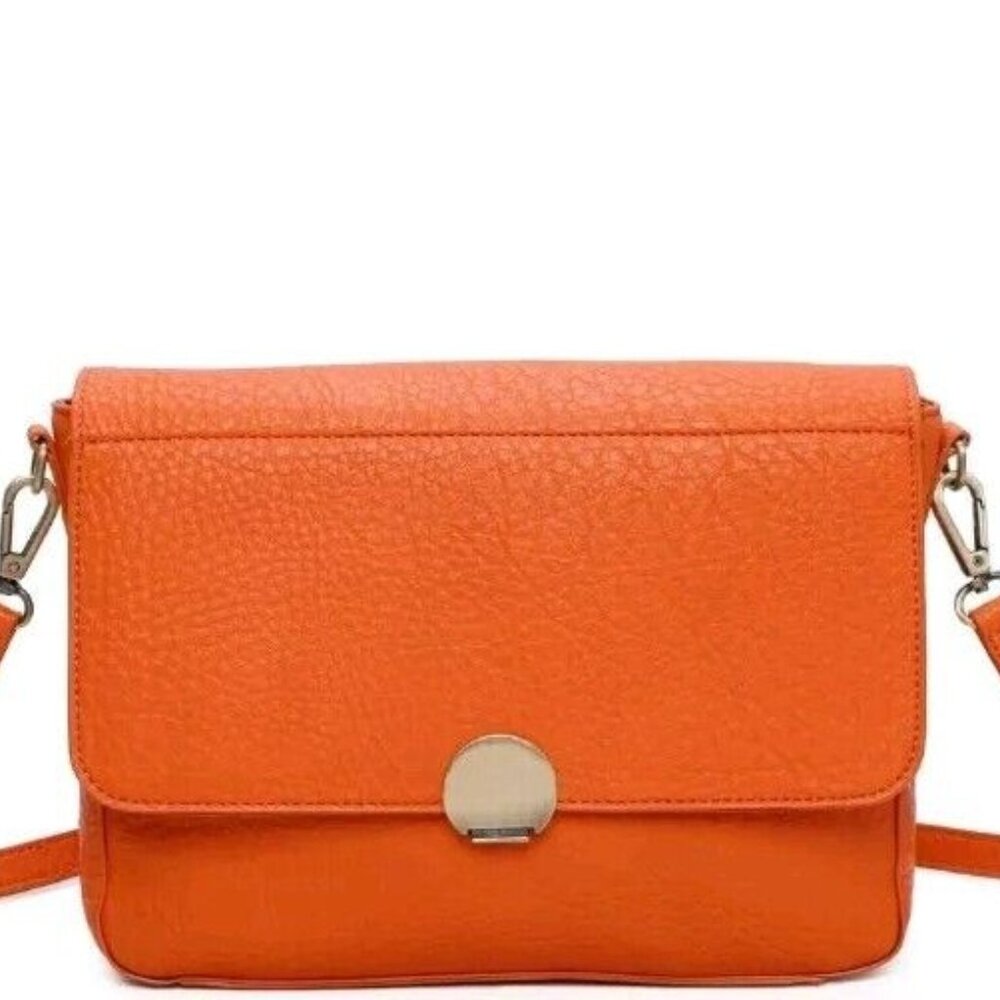 Vegan Leather Ampere Creation The Sustainable Mimi Crossbody - Orange